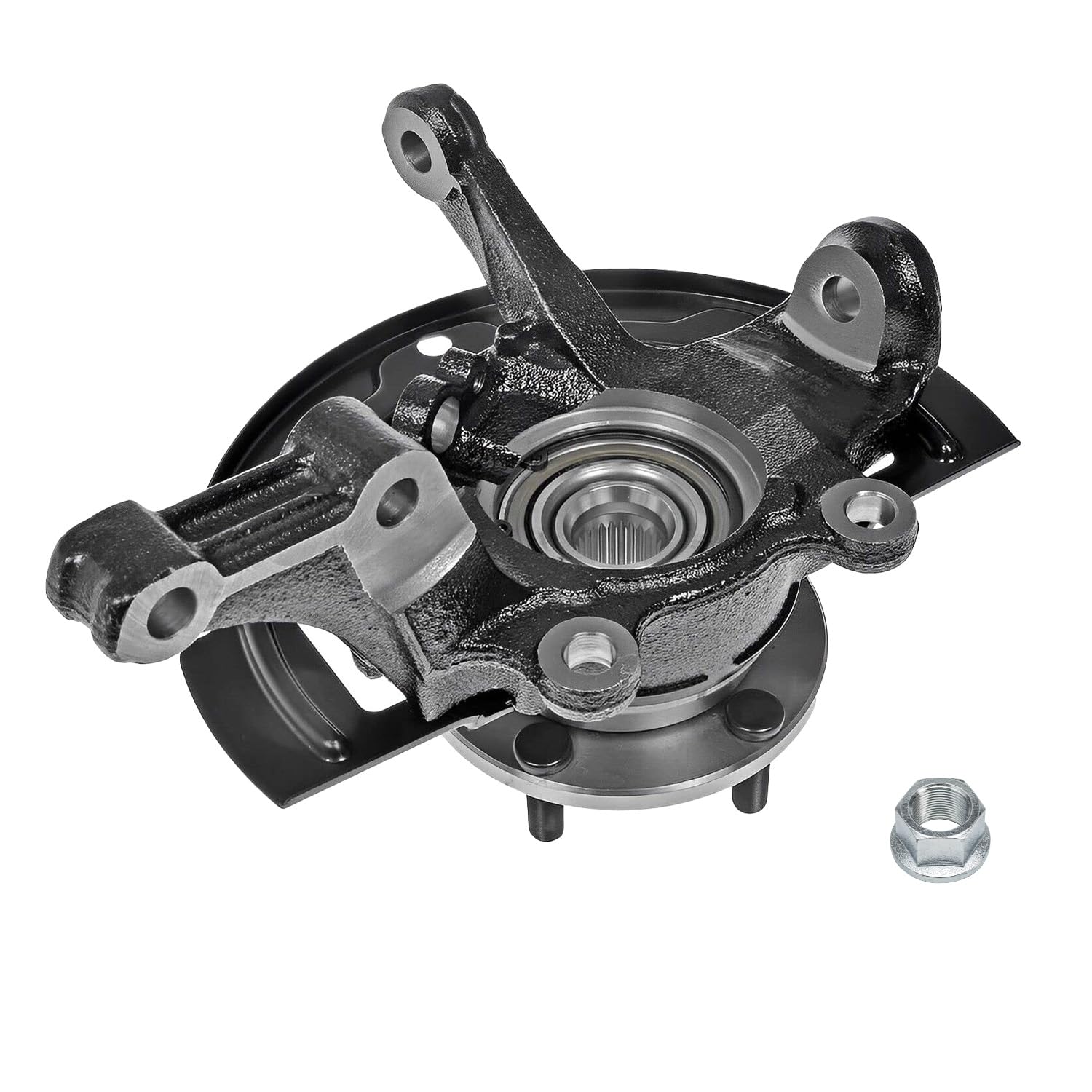 Detroit Axle - Front Right Knuckle Wheel Hub Bearing for 2002-06 Nissan Altima - 7