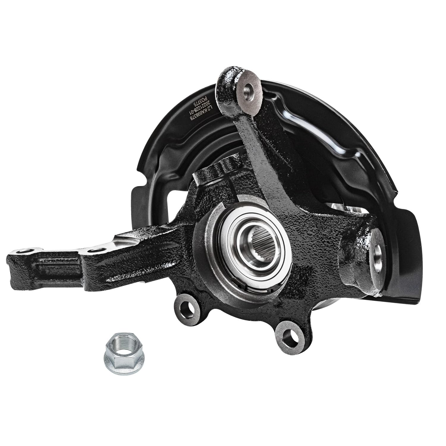 Detroit Axle - Front Right Knuckle Wheel Hub Bearing for 2002-06 Nissan Altima - 6