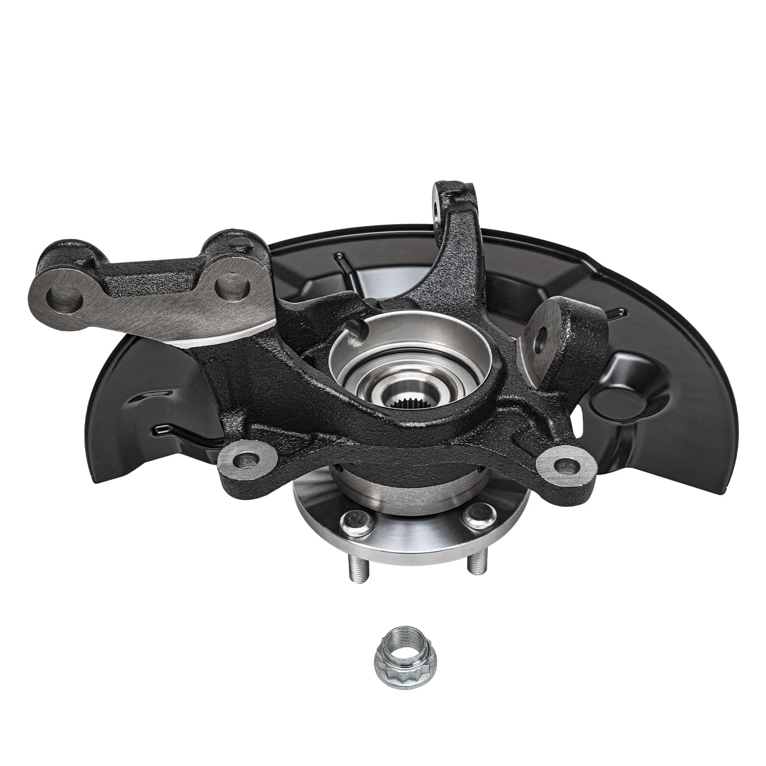 Detroit Axle - Front Steering Knuckles Wheel Hubs for 2012 2013-17 Toyota Camry - 4