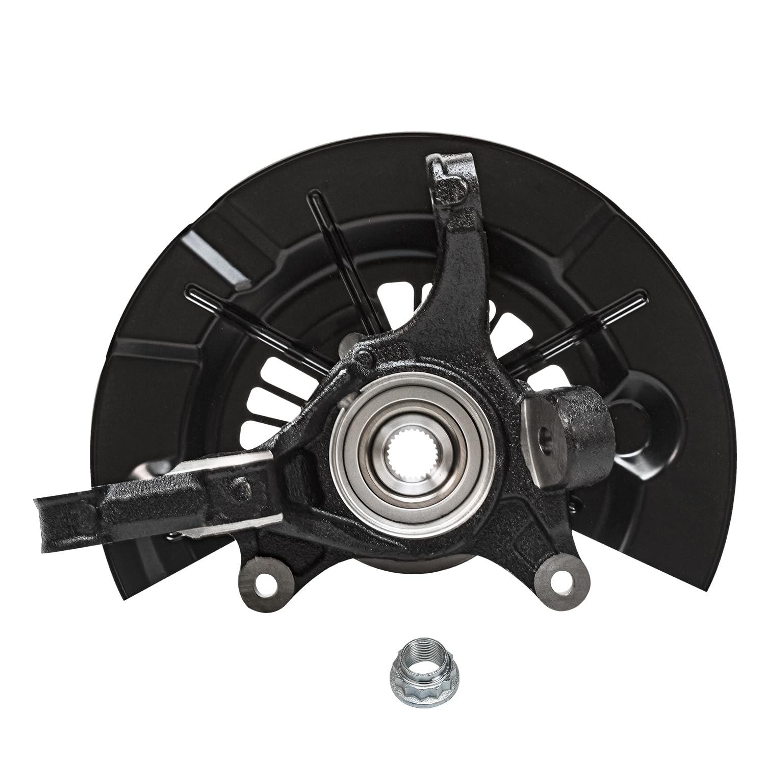 Detroit Axle - Front Steering Knuckles Wheel Hubs for 2012 2013-17 Toyota Camry - 6