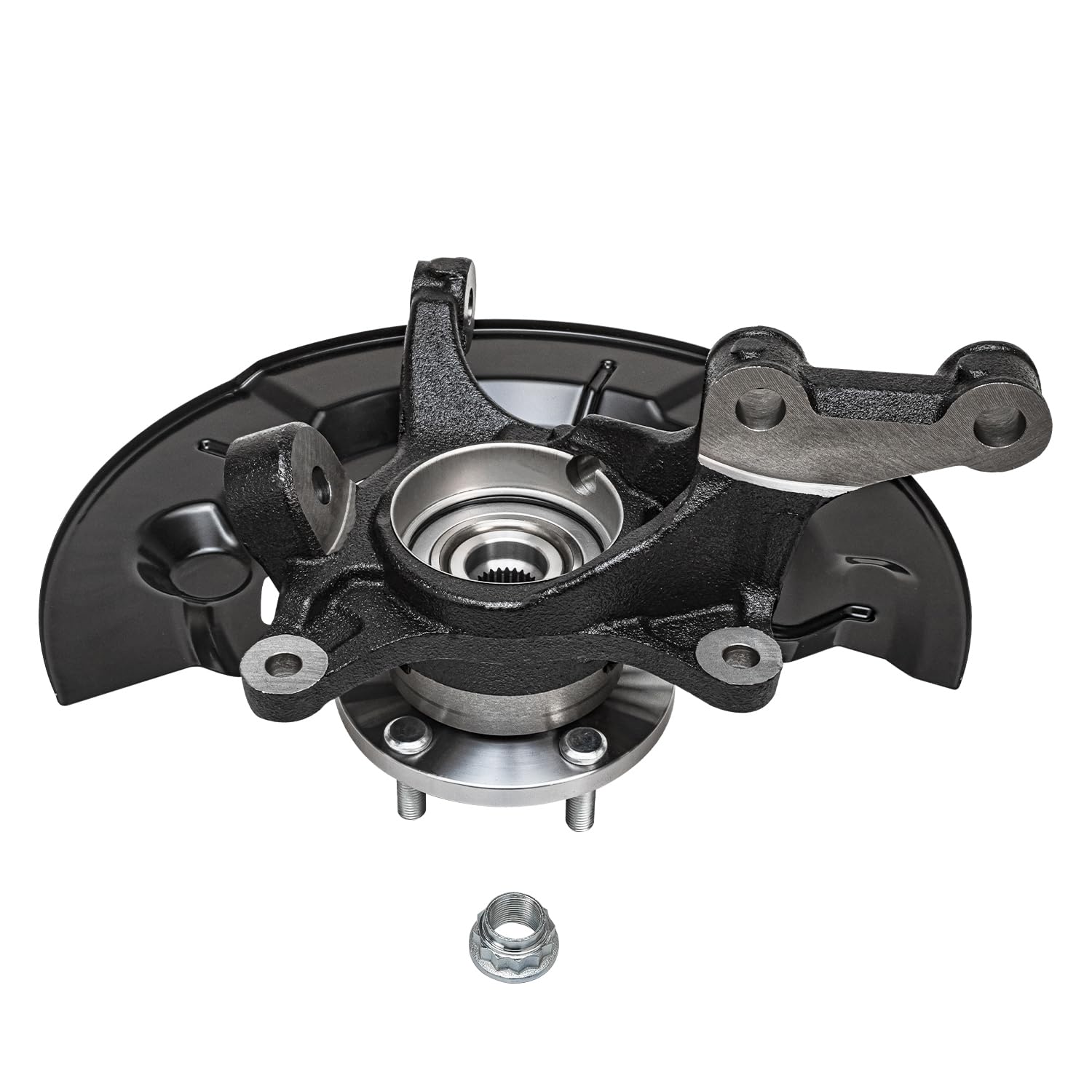 Detroit Axle - Front Steering Knuckles Wheel Hubs for 2012 2013-17 Toyota Camry - 5