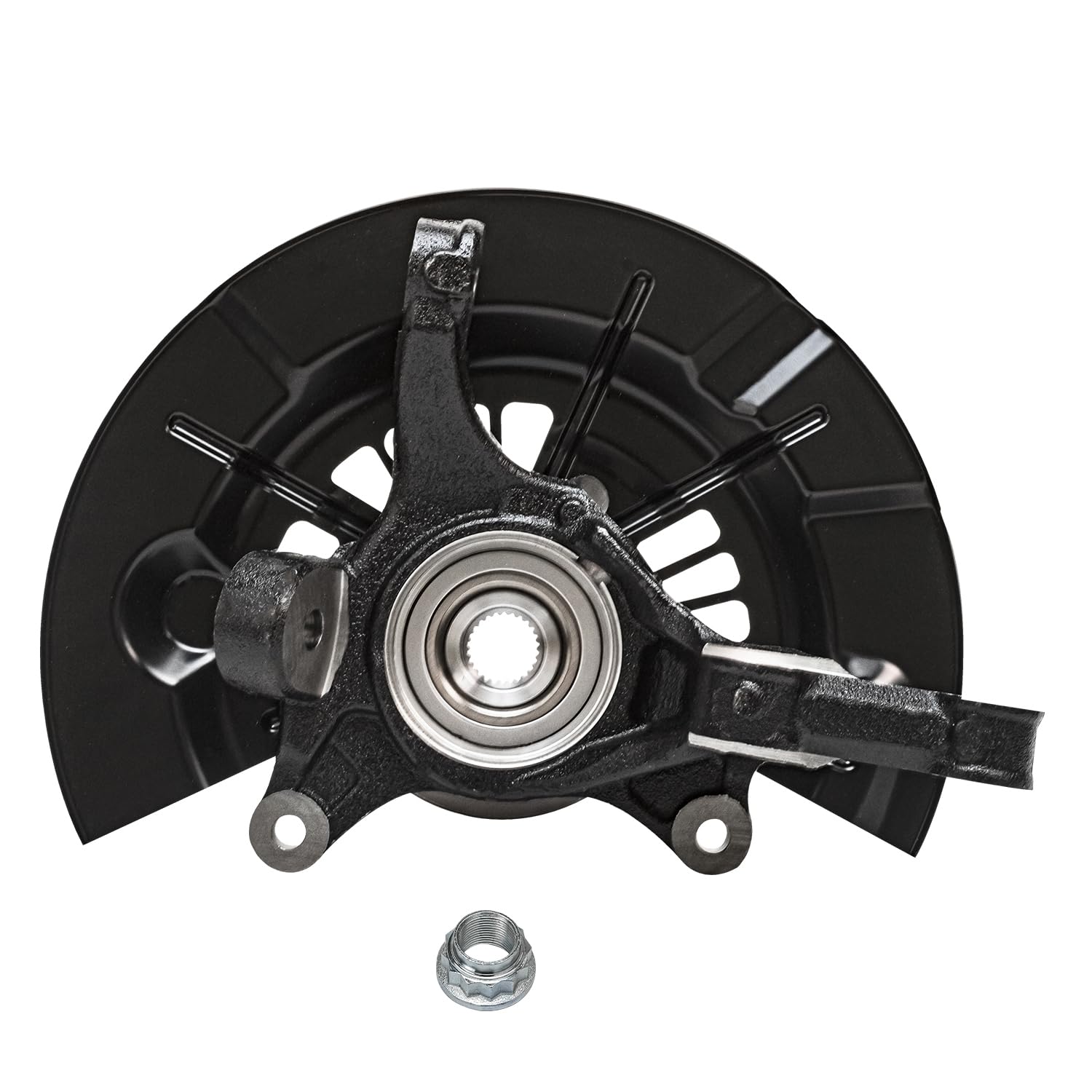 Detroit Axle - Front Steering Knuckles Wheel Hubs for 2012 2013-17 Toyota Camry - 7