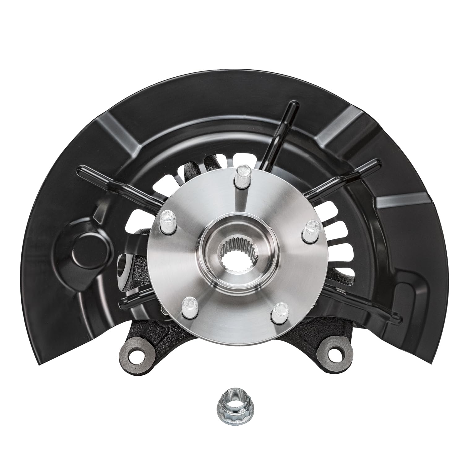 Detroit Axle - Front Steering Knuckles Wheel Hubs for 2012 2013-17 Toyota Camry - 8