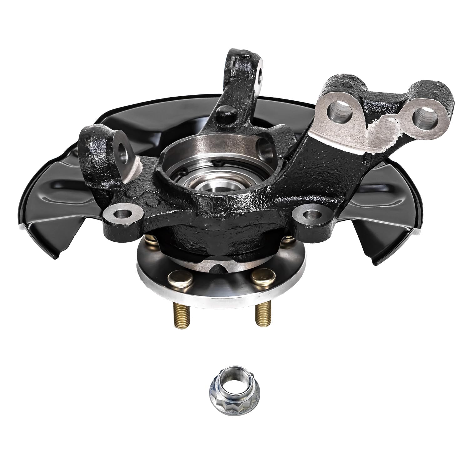 Detroit Axle - FWD Front Knuckles Wheel Hub Bearings for 2003-08 Toyota Matrix - 4