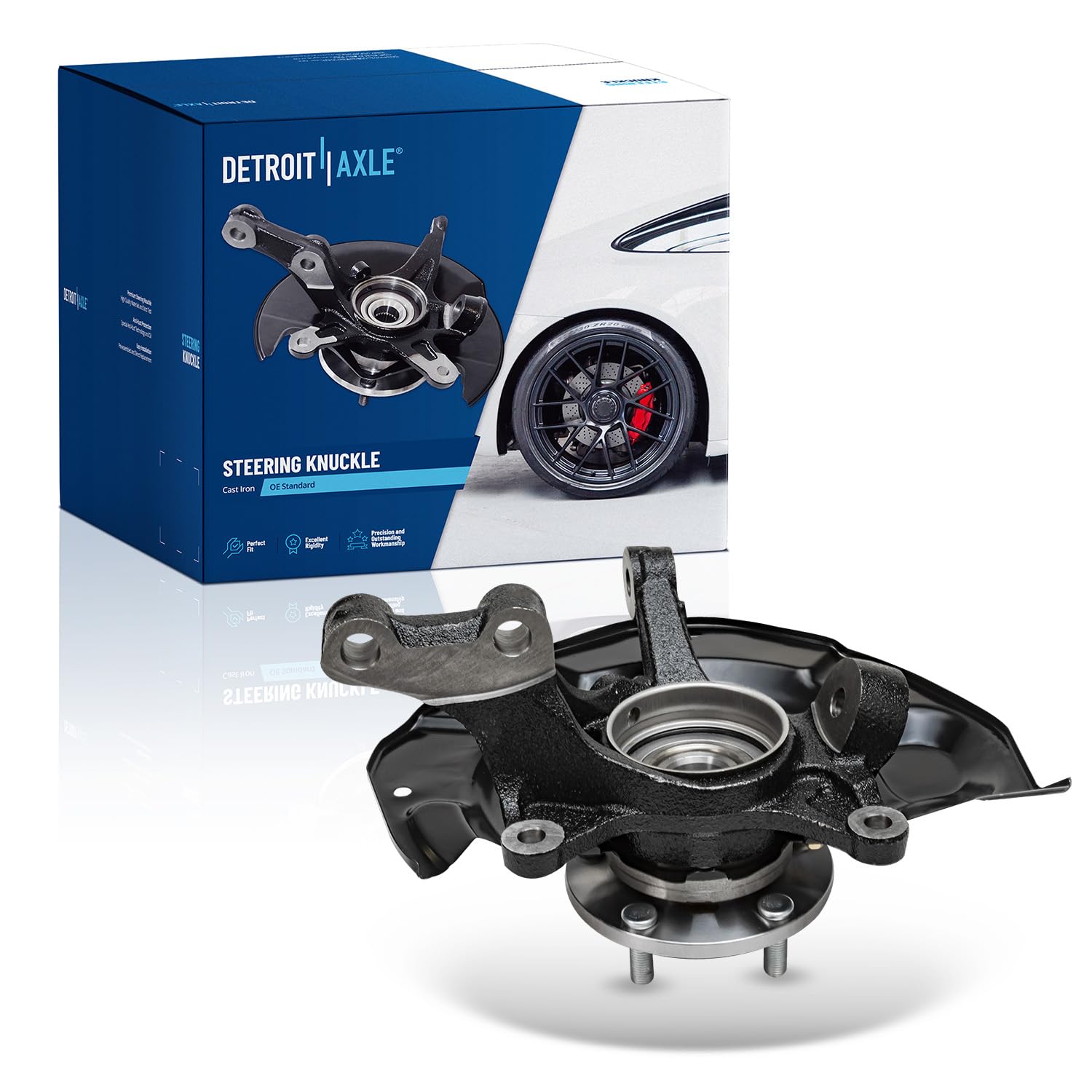 Detroit Axle - Front Right Knuckle Wheel Hub for RX330 RX350 RX400h Highlander - Main Image