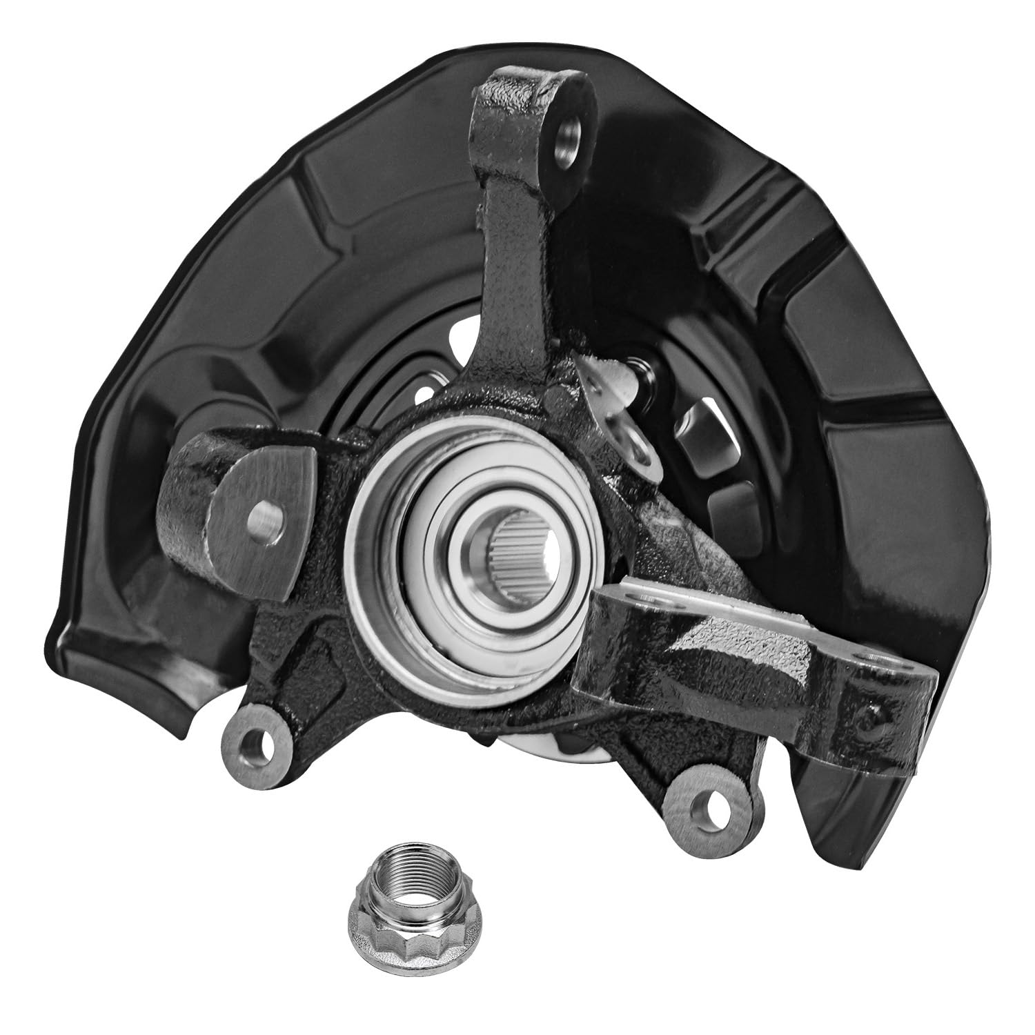 Detroit Axle - AWD Front Left Knuckle Wheel Hub Bearing for 2004 2005-10 Sienna - 5