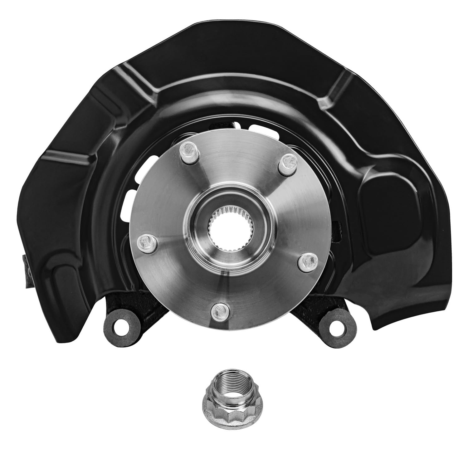 Detroit Axle - AWD Front Left Knuckle Wheel Hub Bearing for 2004 2005-10 Sienna - 7