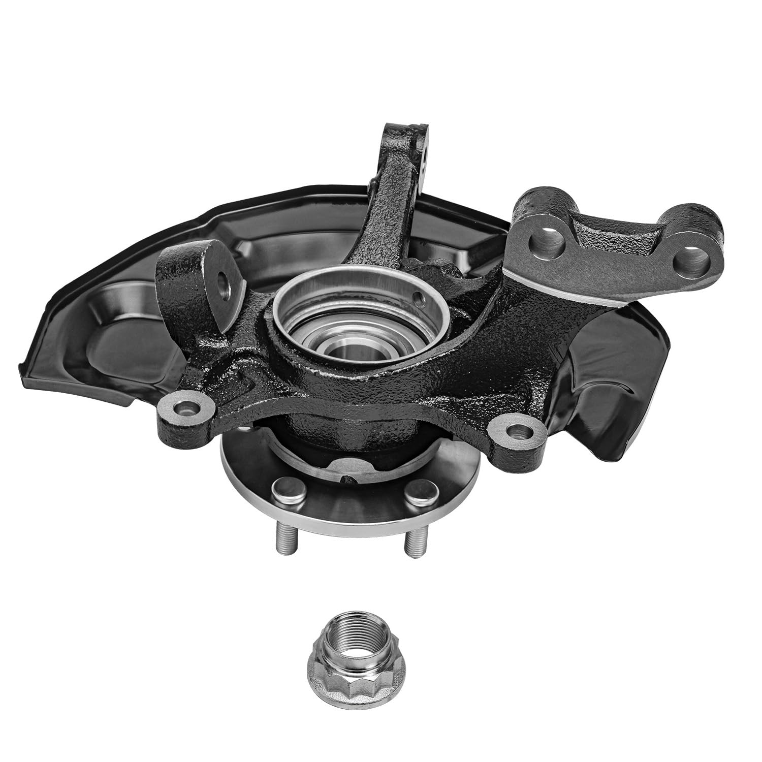 Detroit Axle - AWD Front Left Knuckle Wheel Hub Bearing for 2004 2005-10 Sienna - 4