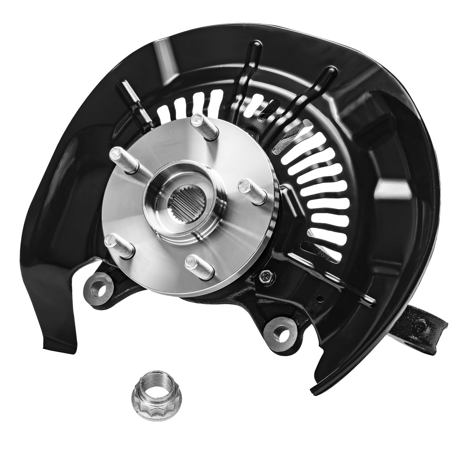 Detroit Axle - AWD Front Right Knuckle Wheel Hub for 2008-13 Toyota Highlander - 7