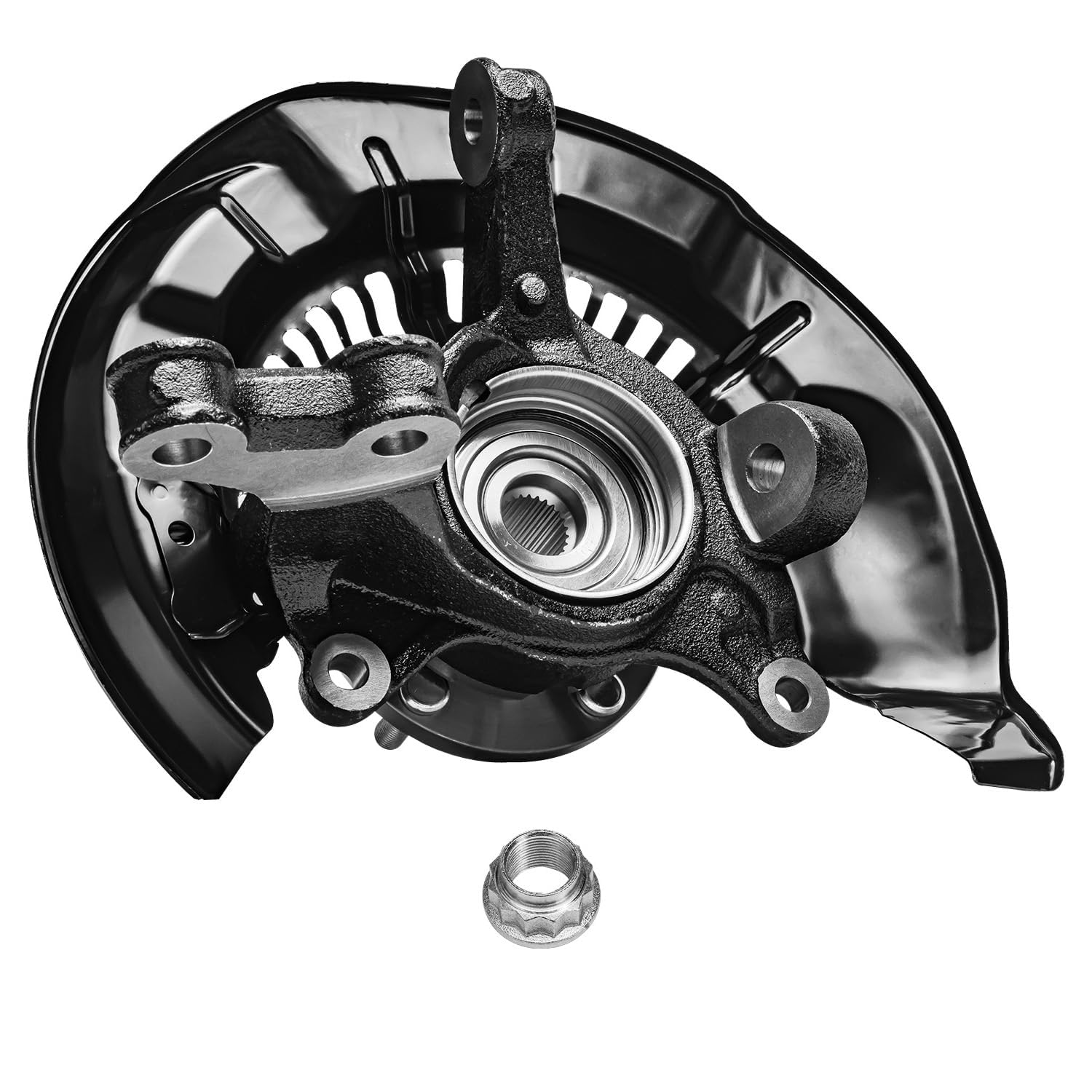 Detroit Axle - AWD Front Right Knuckle Wheel Hub for 2008-13 Toyota Highlander - 6