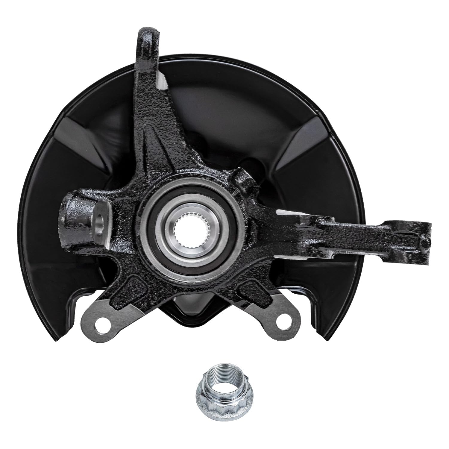 Detroit Axle - Front Left Knuckle Wheel Hub Bearing for 2006 2007-11 Honda Civic - 5