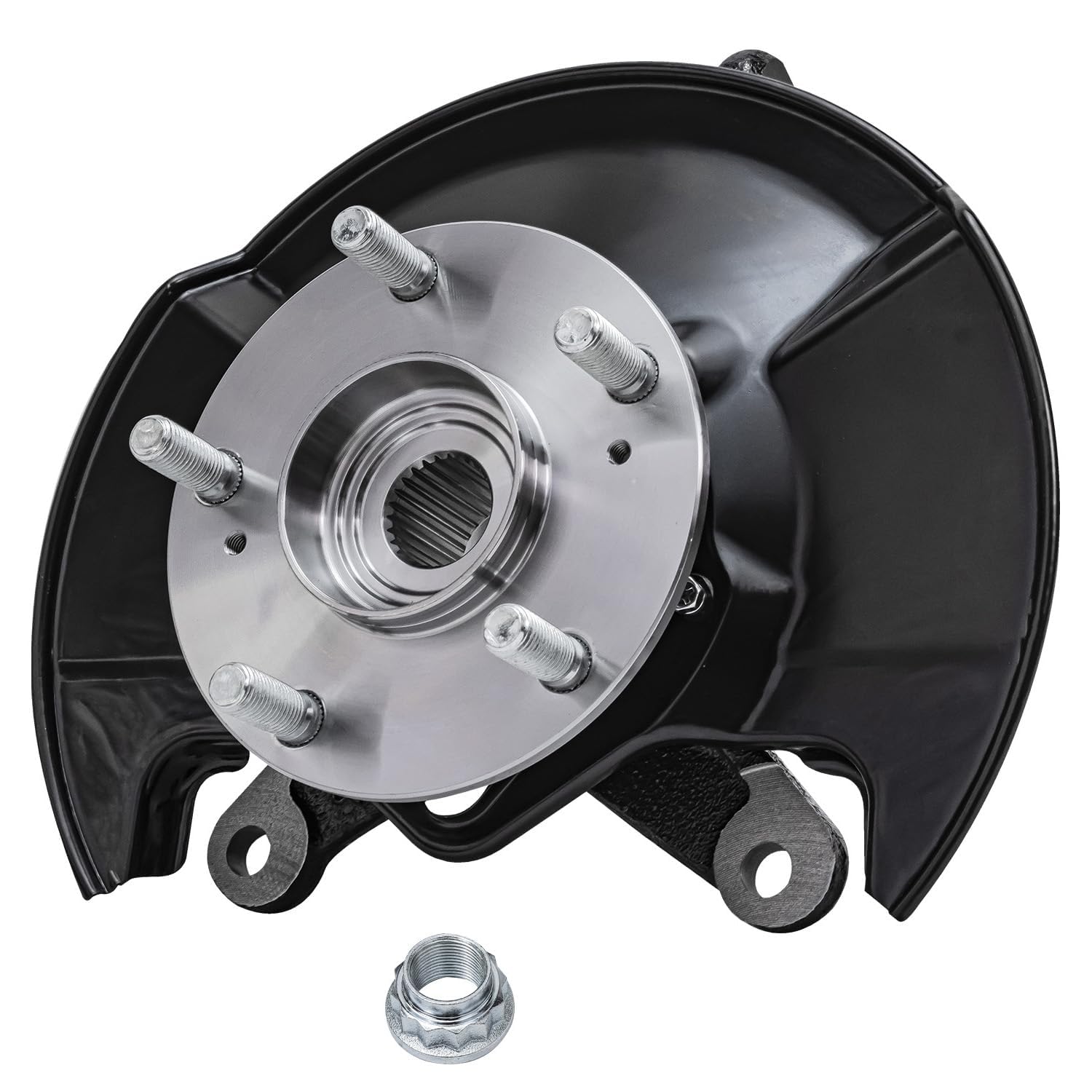 Detroit Axle - Front Left Knuckle Wheel Hub Bearing for 2006 2007-11 Honda Civic - 8