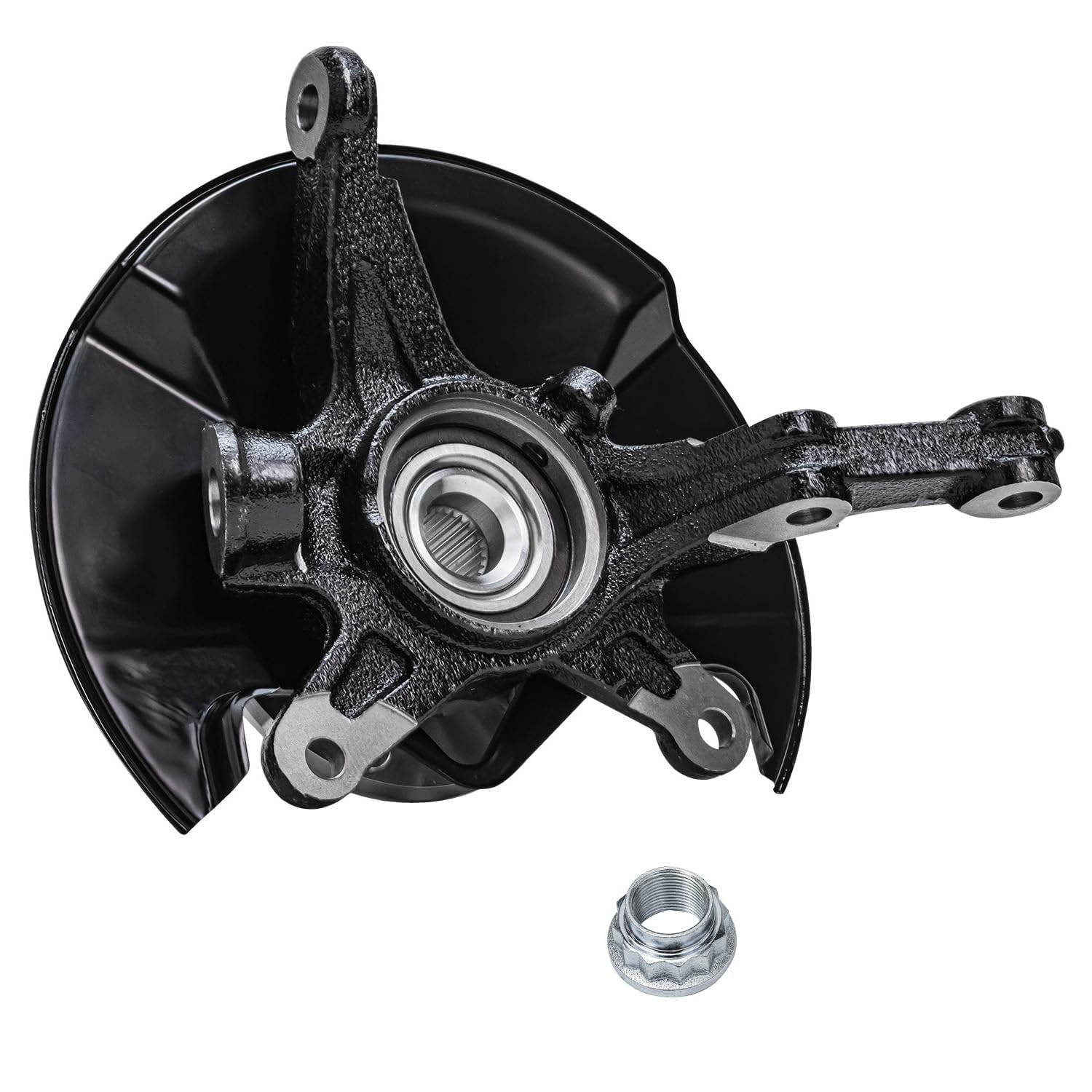 Detroit Axle - Front Left Knuckle Wheel Hub Bearing for 2006 2007-11 Honda Civic - 6