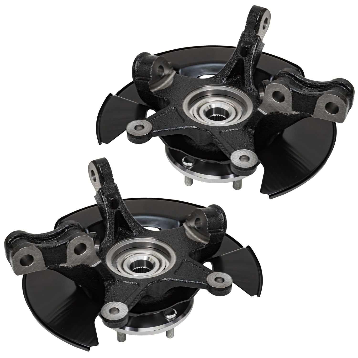 Detroit Axle - Front Steering Knuckles Wheel Hub Bearings for 2005-2008 Pilot - 4