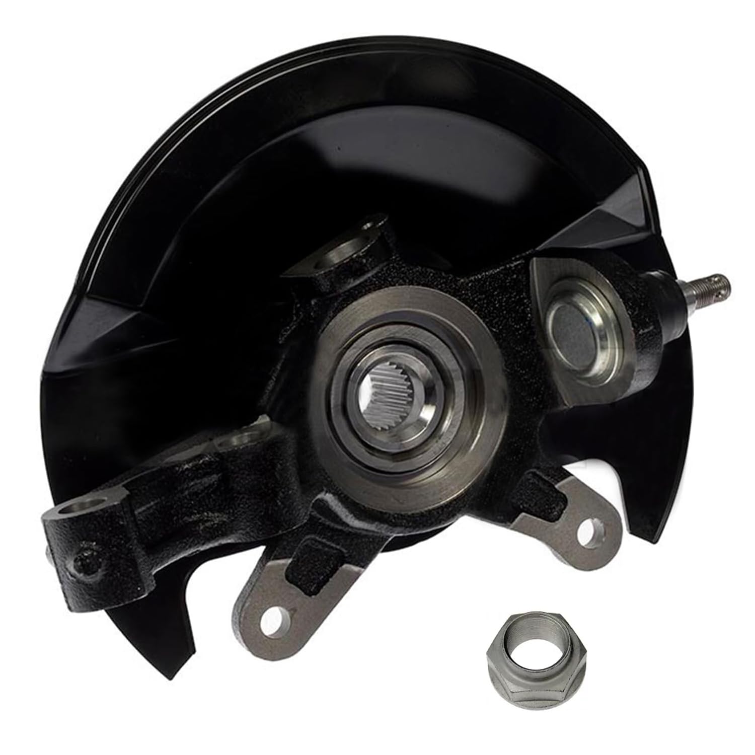 Detroit Axle - Front Left Steering Knuckle Wheel Hub for 2003-2005 Honda Civic - 6