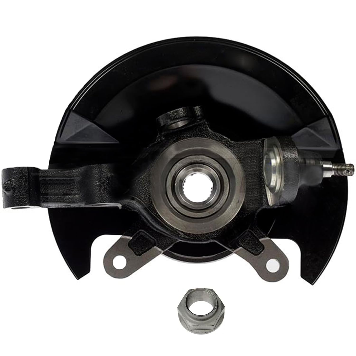 Detroit Axle - Front Left Steering Knuckle Wheel Hub for 2003-2005 Honda Civic - 5