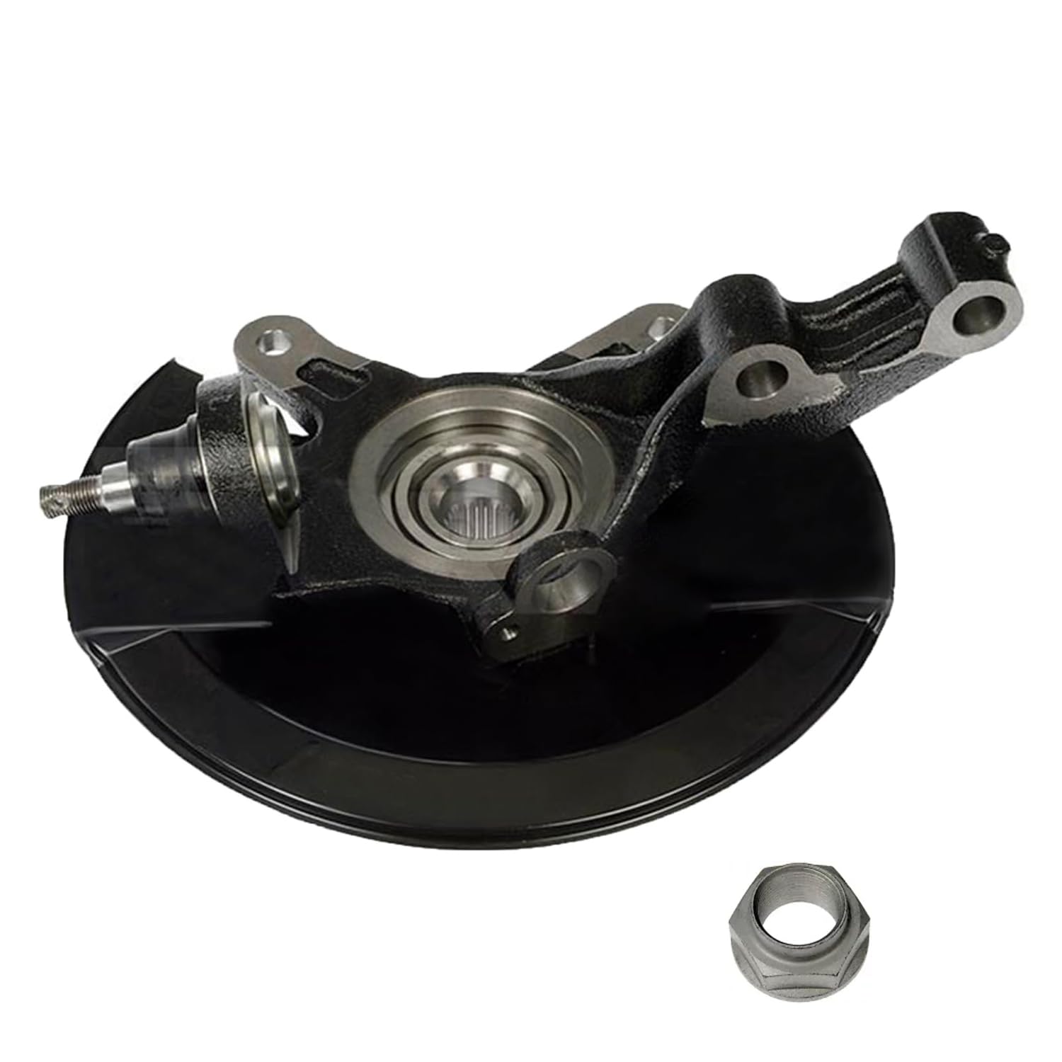 Detroit Axle - Front Left Steering Knuckle Wheel Hub for 2003-2005 Honda Civic - 7