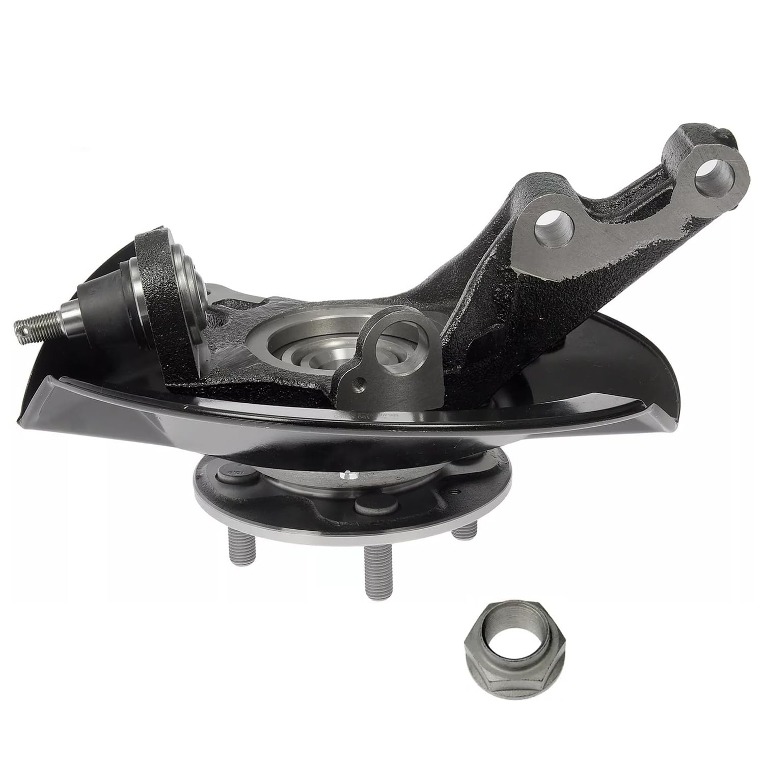 Detroit Axle - Front Left Steering Knuckle Wheel Hub for 2003-2005 Honda Civic - 4