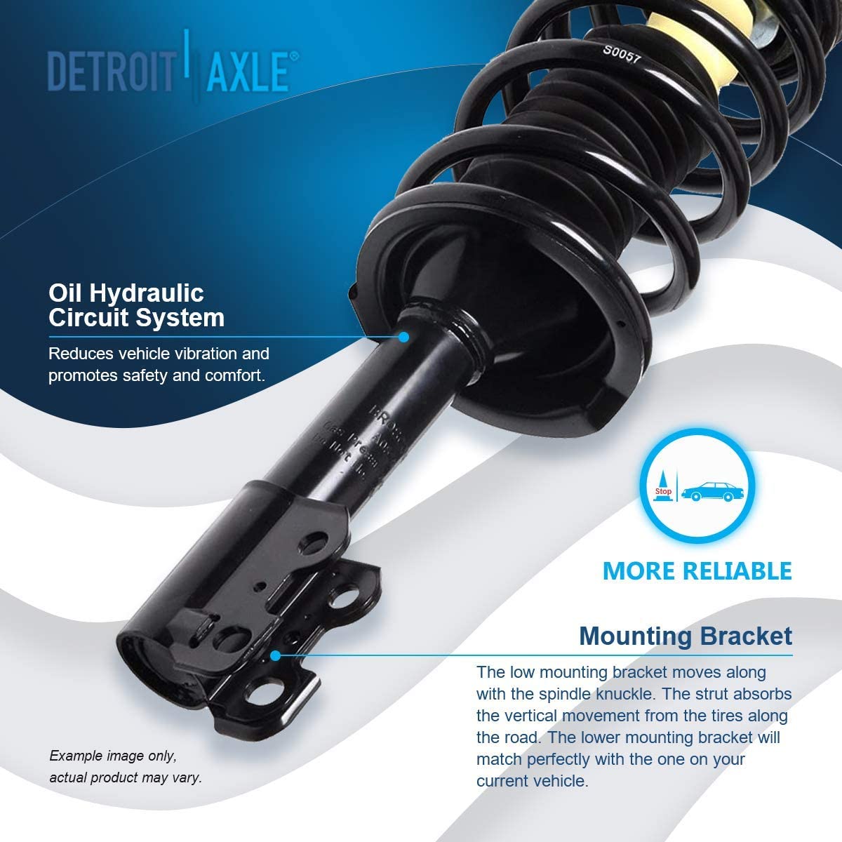 1997 Saturn SL - Detroit Axle 4pc Front & Rear Struts w/Coil Spring Kit ...