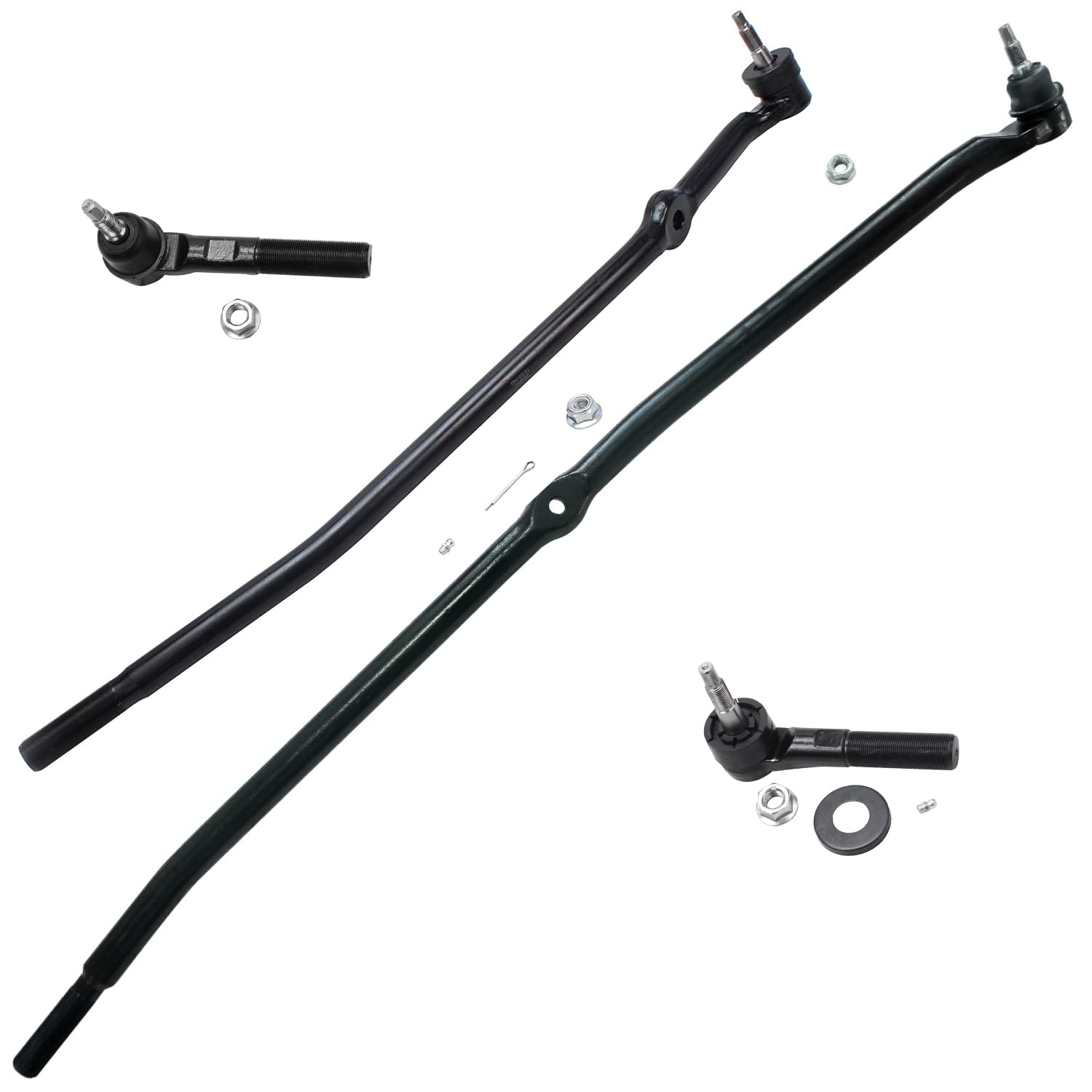 4pc Front Inner Outer Tie Rods Suspension Kit