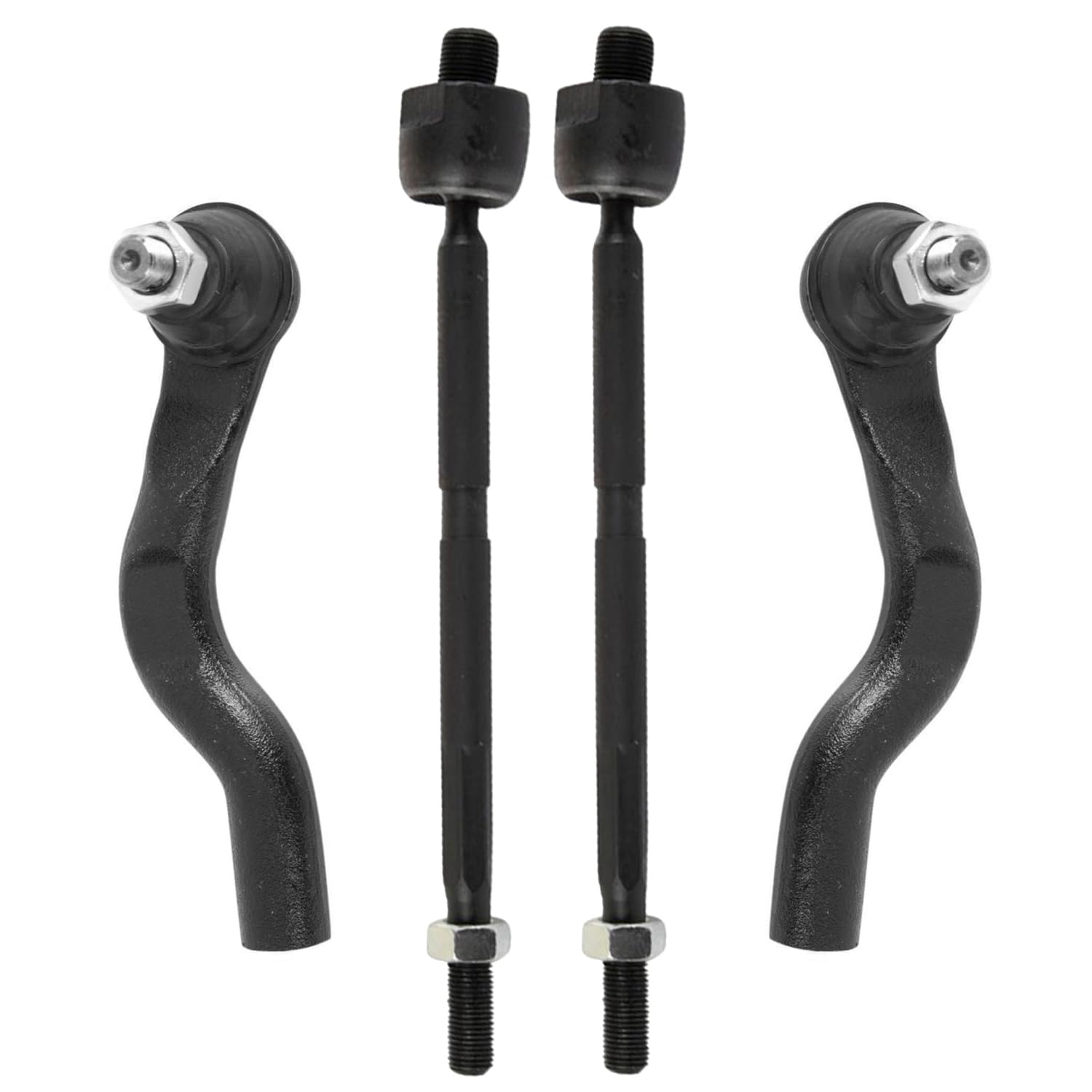 4pc Front Inner Outer Tie Rods Suspension Kit