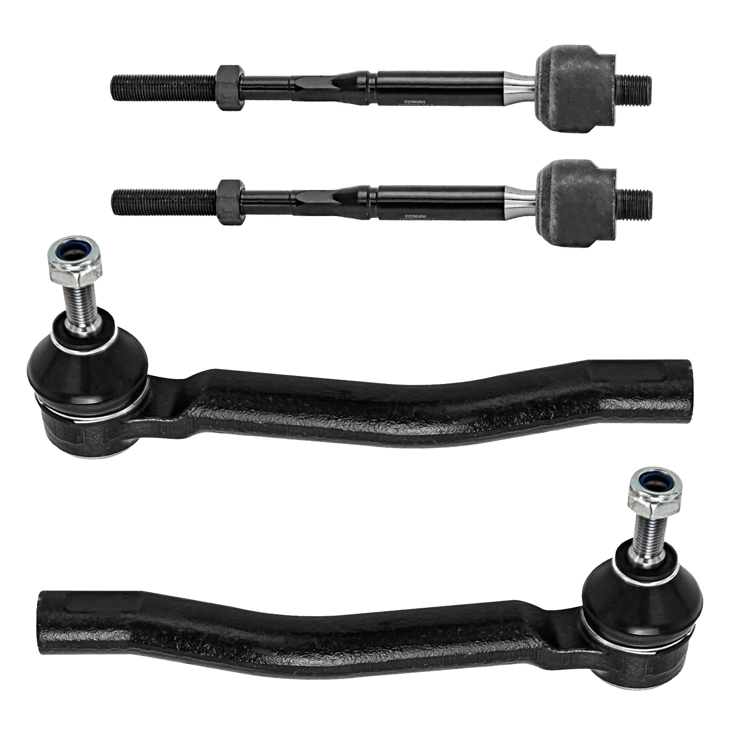 4pc Front Inner Outer Tie Rods Suspension Kit