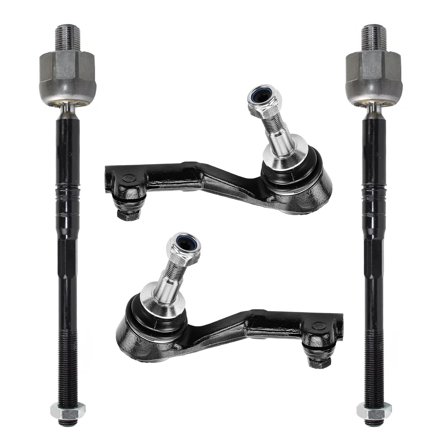 4pc Front Inner Outer Tie Rods Suspension Kit