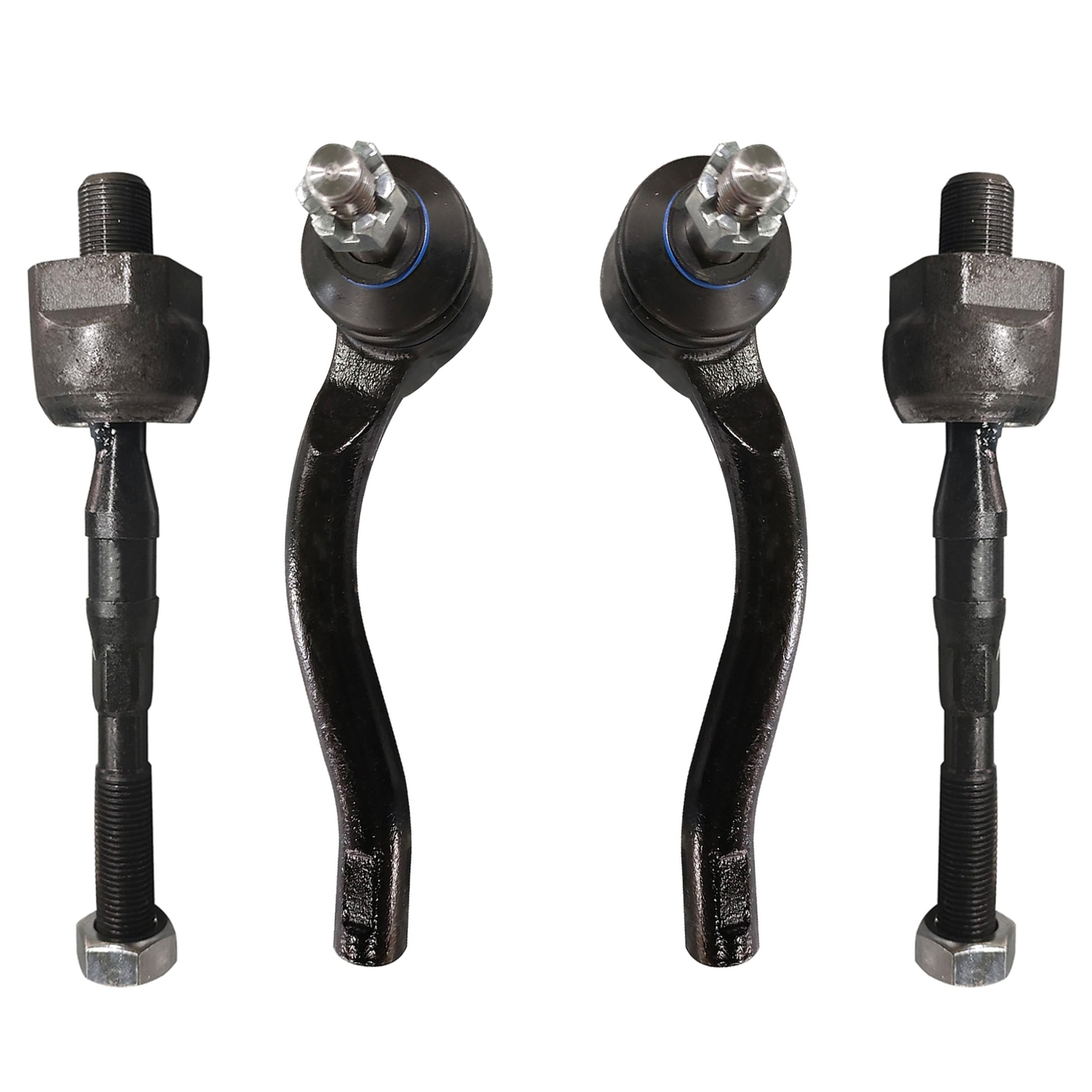 4pc Front Inner Outer Tie Rods Suspension Kit