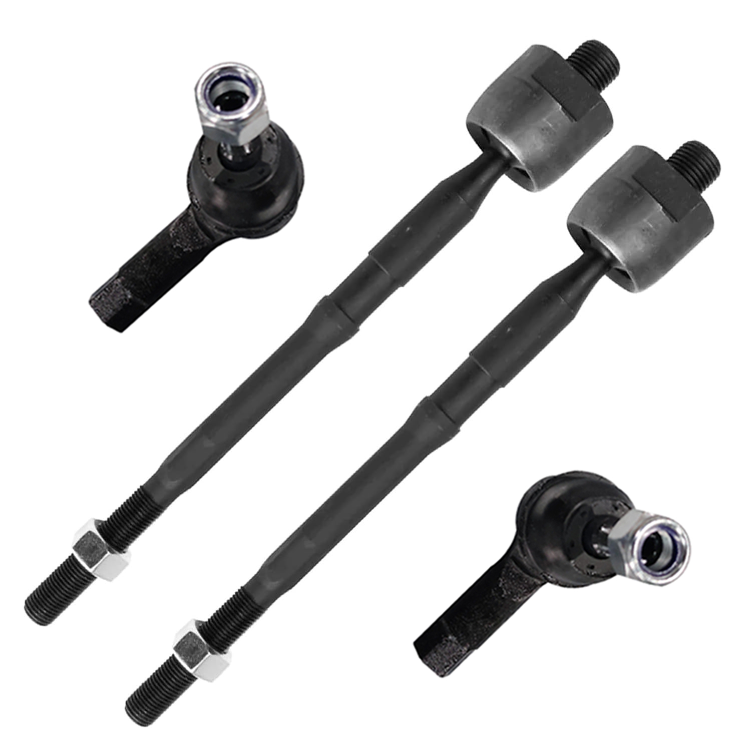 4pc Front Inner Outer Tie Rods Suspension Kit