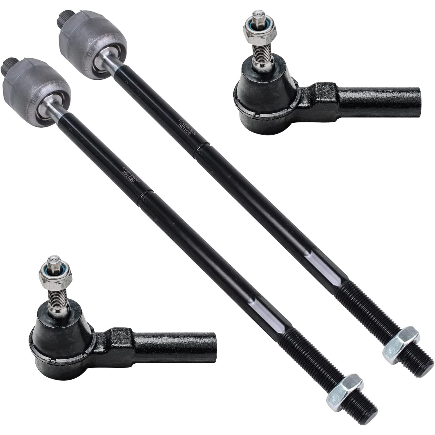 4pc Front Inner Outer Tie Rods Suspension Kit