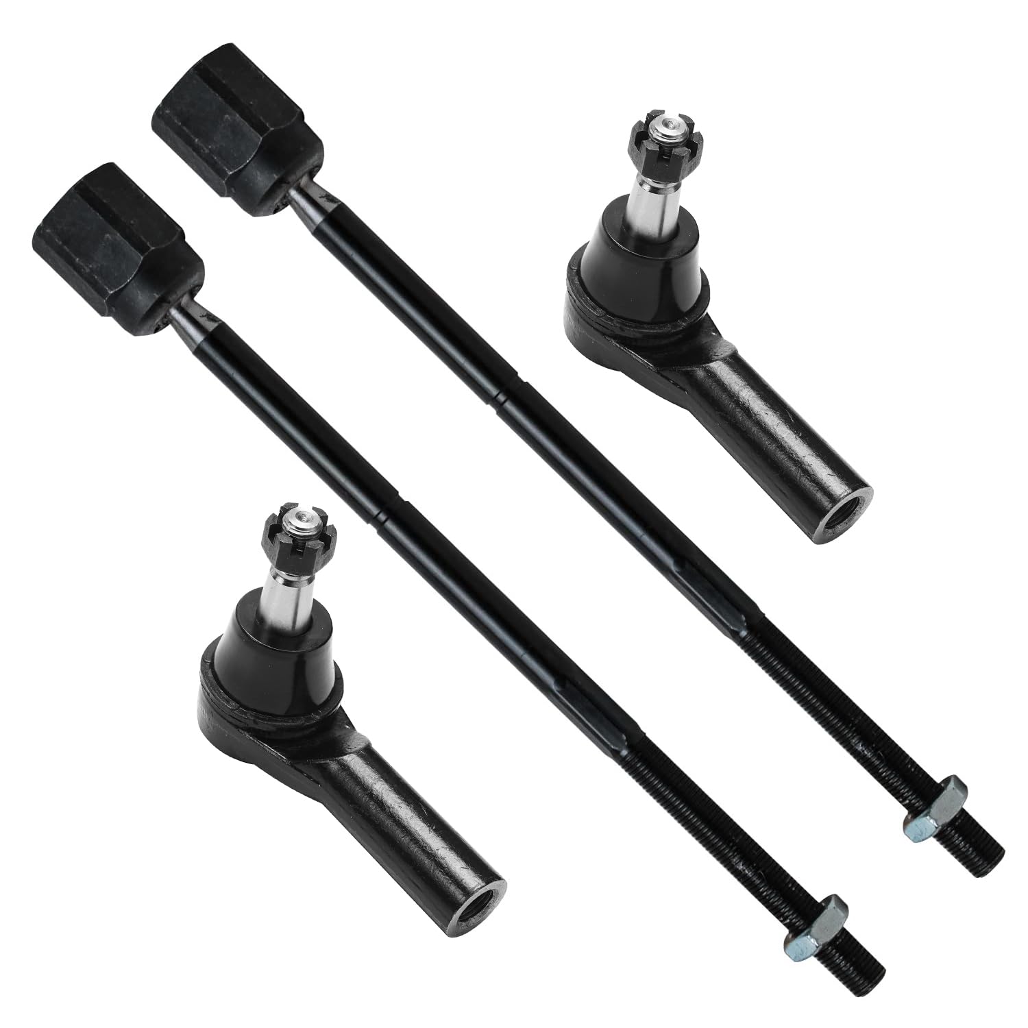4pc Front Inner Outer Tie Rods Suspension Kit