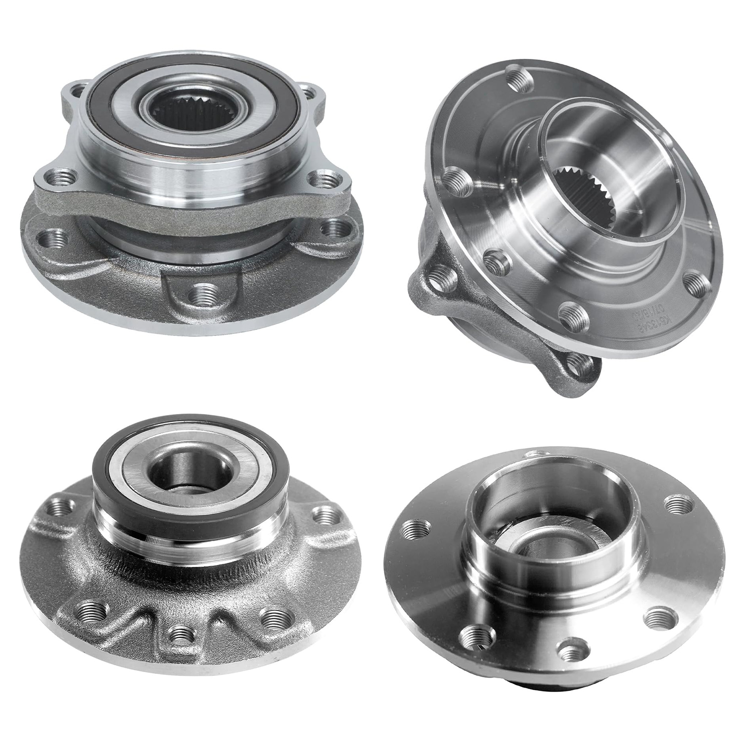 4pc Front & Rear Wheel Hub and Bearings Kit