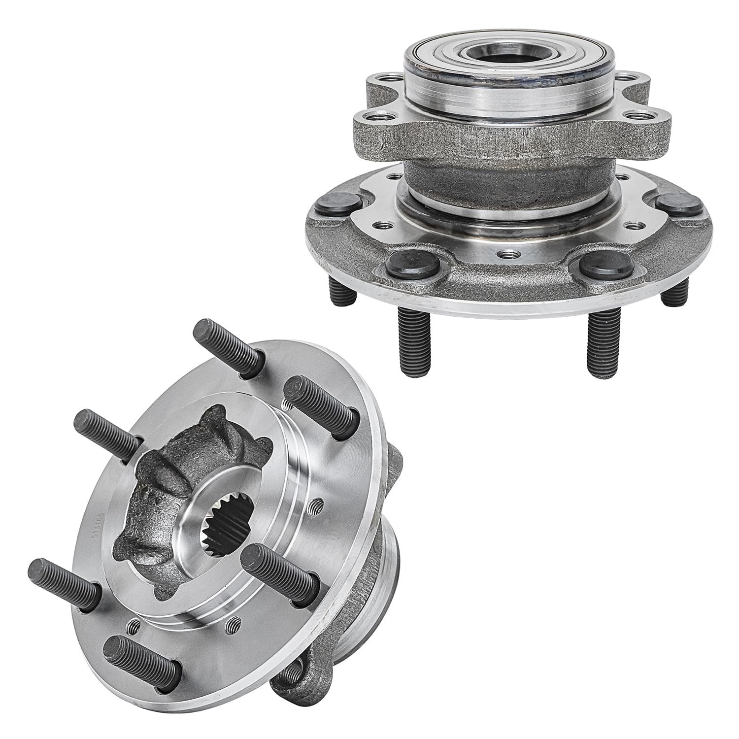 Front Wheel Hub and Bearings (Pair)