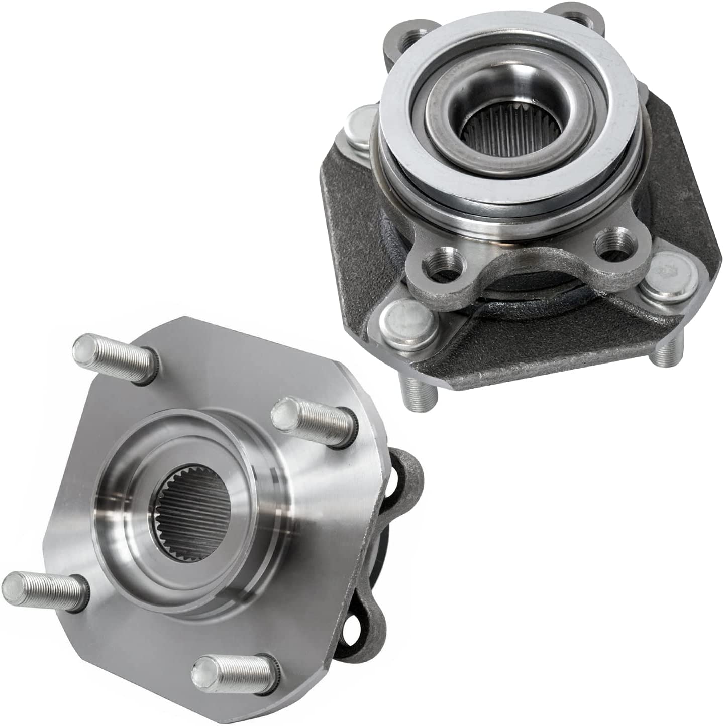 Front Wheel Hub and Bearings (Pair)