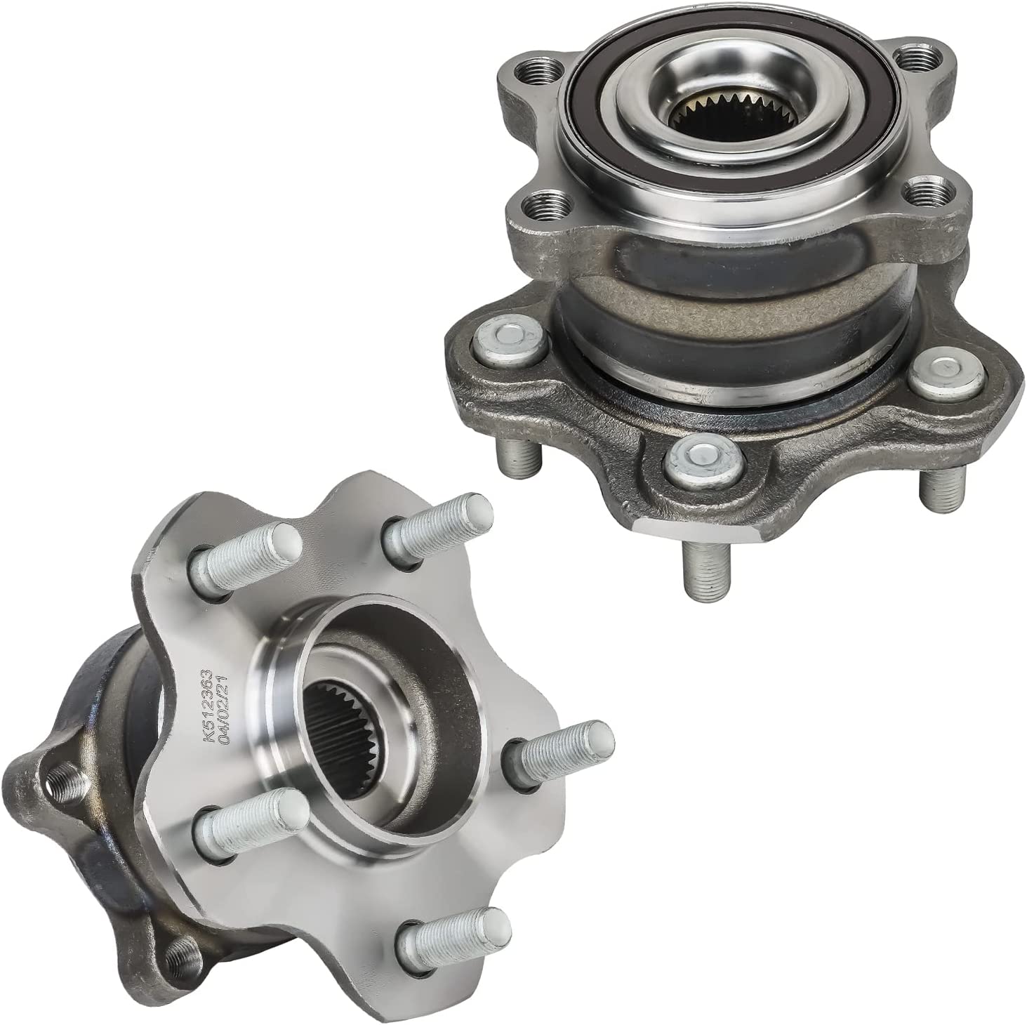 Detroit Axle - AWD Front Rear Wheel Hub and Bearings for 2003-2007 Nissan Murano — image 5