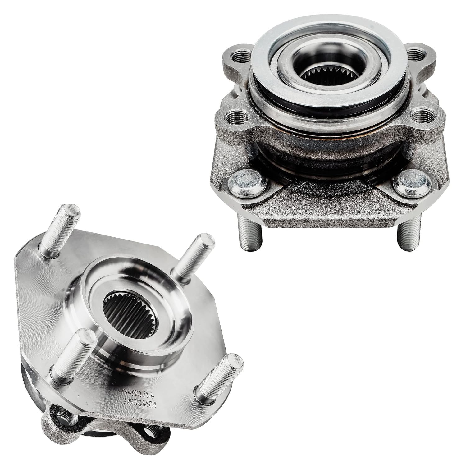 Detroit Axle - Front  Rear Wheel Hub and Bearings for 2007-2012 Nissan Sentra — image 5