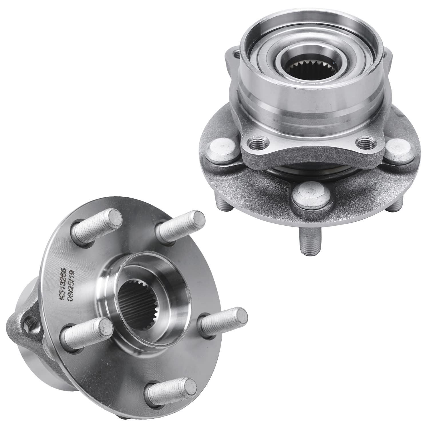 Detroit Axle - Front  Rear Wheel Hub and Bearings for 2004-2009 Toyota Prius — image 4